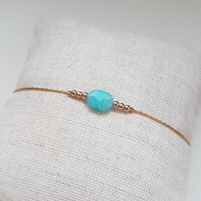 Amazonite oval bracelet