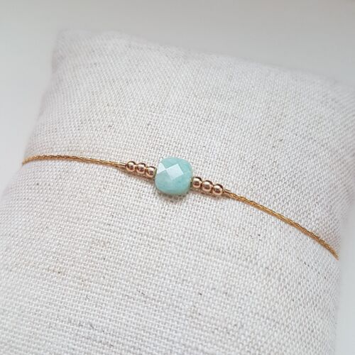 Bracelet Amazonite carré c