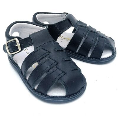 First steps sandal with navy straps