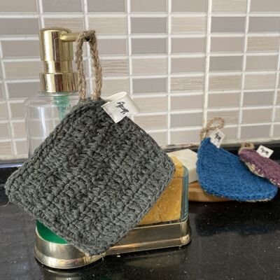 Double-sided kitchen sponge - olive