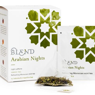 Arabian Nights (Mint Green Tea) - 15 Pyramid Box
