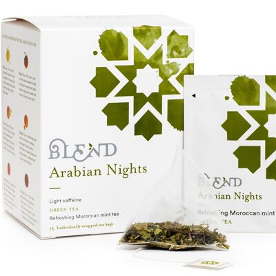 Arabian Nights (Mint Green Tea) - 15 Pyramid Box