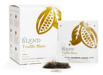 Truffe Blanc (Thé Noir, Cacao, Vanille) - Boîte de 15 Pyramides 1