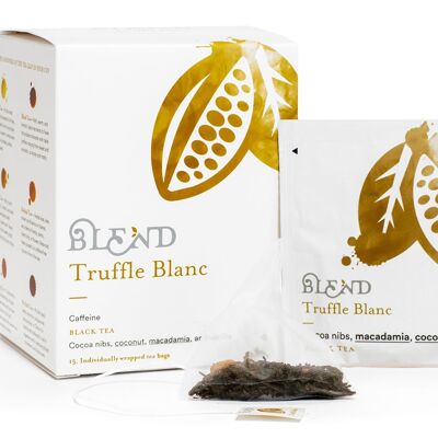 Truffe Blanc (Thé Noir, Cacao, Vanille) - Boîte de 15 Pyramides