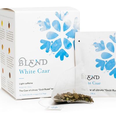 White Czar (tè bianco, agrumi, vaniglia) - 15 Pyramid Box