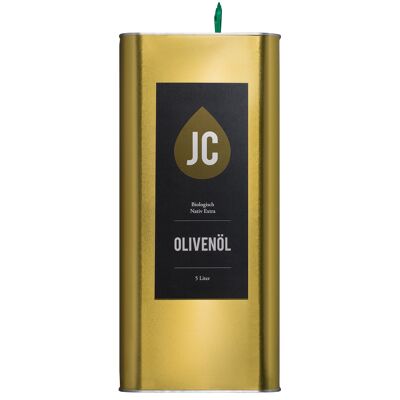JC olive oil - 5 liter canister - BIO extra virgin olive oil in premium quality - Greece, Kalamata (PDO)