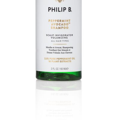 Peppermint & Avocado Volumizing & Clarifying Shampoo - 60ml