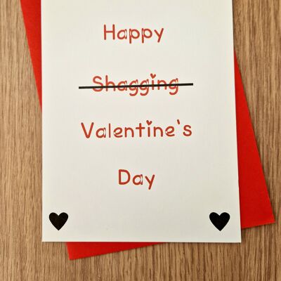 Funny Rude Valentine's Day Card - Happy Sha**ing Day