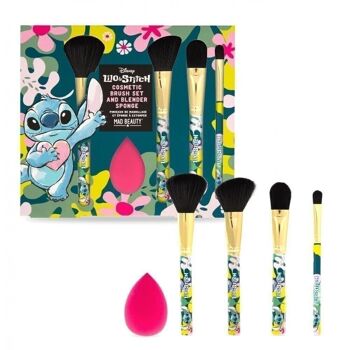 Mad Beauty Disney Lilo & Stitch Ensemble de pinceaux cosmétiques 5
