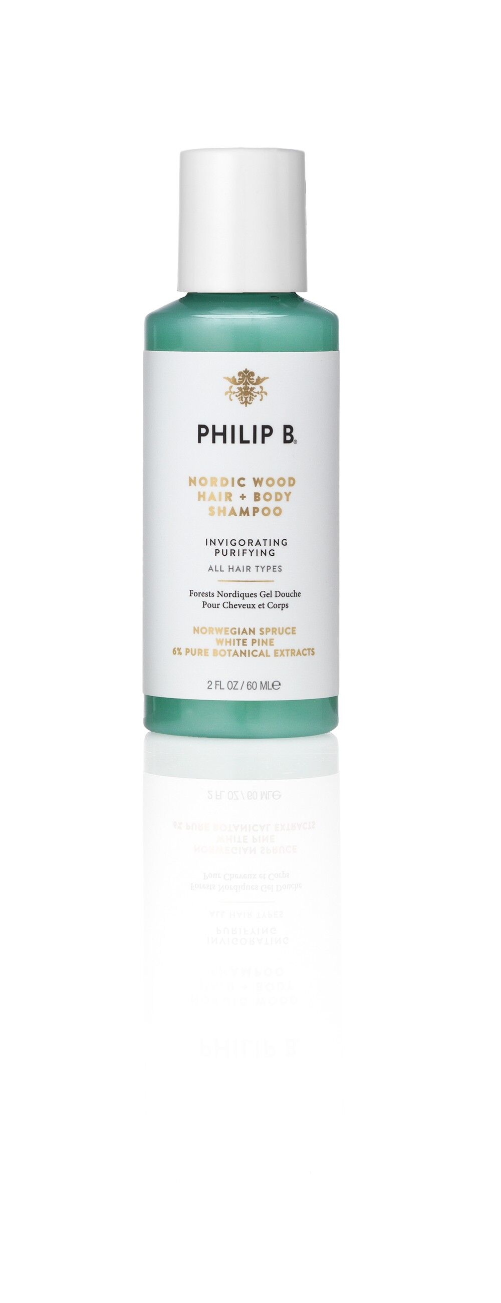 Shampoo per capelli e corpo in legno nordico - 60ml