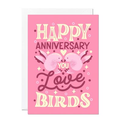 Love Birds Anniversary Card