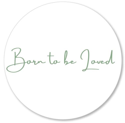 Born to be loved old green 15cm