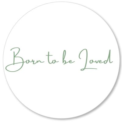 Born to be loved old green 15cm