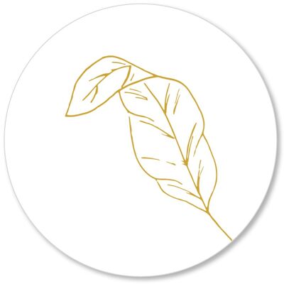 Pluma ocre amarillo 15cm