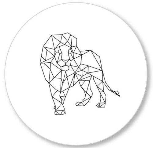 geometric Lion 15cm