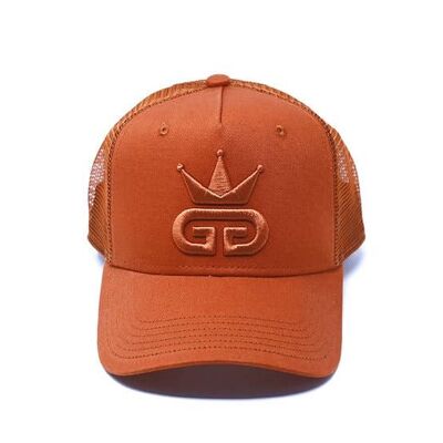 GGT Copper Orange Mesh Snapback - All Copper Orange Logo