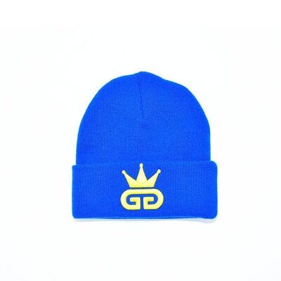 GGT Egyptian Blue Woolly Hat - All Yellow Logo