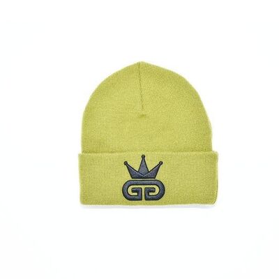 GGT Olive Green Woolly Hat - All Black Logo