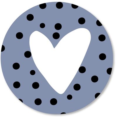 Heart dots blue 25cm