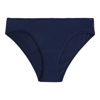 Culotte taille basse coton Bio - Marine