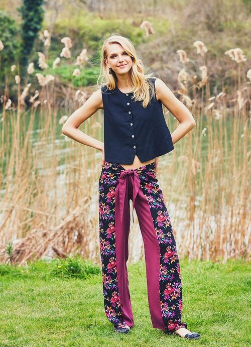 Purple Wrap Pants