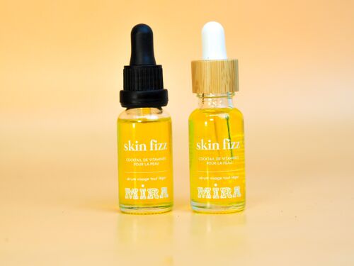 Skin Fizz - Sérum vitaminé pour le matin à l'huile de tournesol, pépins de raisin, jojoba - Visage - Détoxifiant, léger, nourrissant - 20 ml