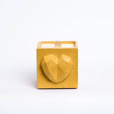 CANDLE LOVE - Cemento color giallo