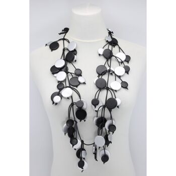 Collier Arbre Coin - Duo - Long - Noir/Argent 1