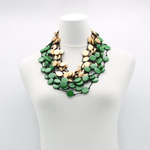 Coin Necklace - Duo - Small - Spring/Green