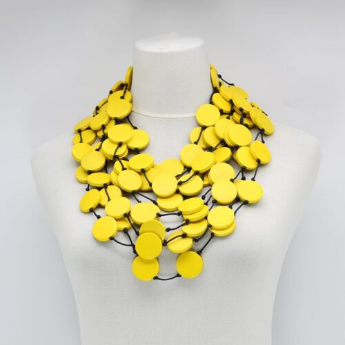 Coin Necklace - Large -  Yellow