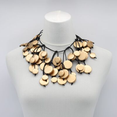 Coin Tree Necklace - Long - Gold