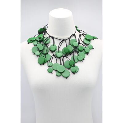 Coin Tree Necklace - Long - Spring Green