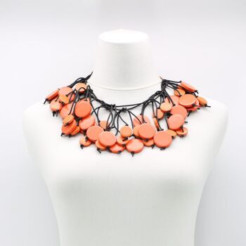 Collier Arbre à Pièces - Long - Orange 2