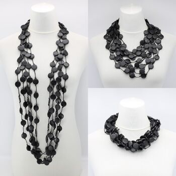 Collier Coin - Petit - Noir 2