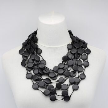 Collier Coin - Petit - Noir 3