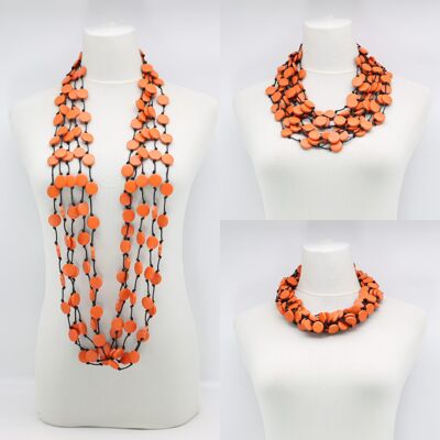 Coin Necklace - Small - Orange