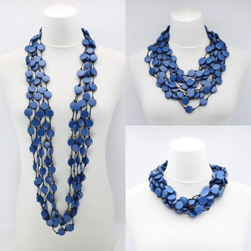 Coin Necklace - Small - Pantone Classic Blue