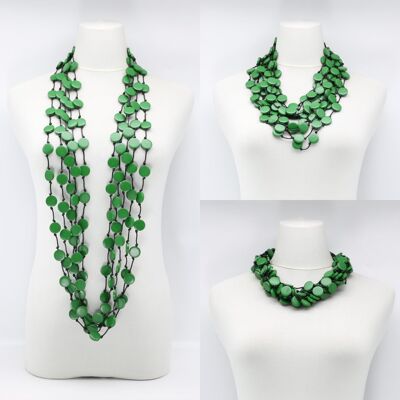 Collier Coin - Petit - Vert Printemps