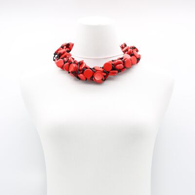 Coin Necklace - Small - Red