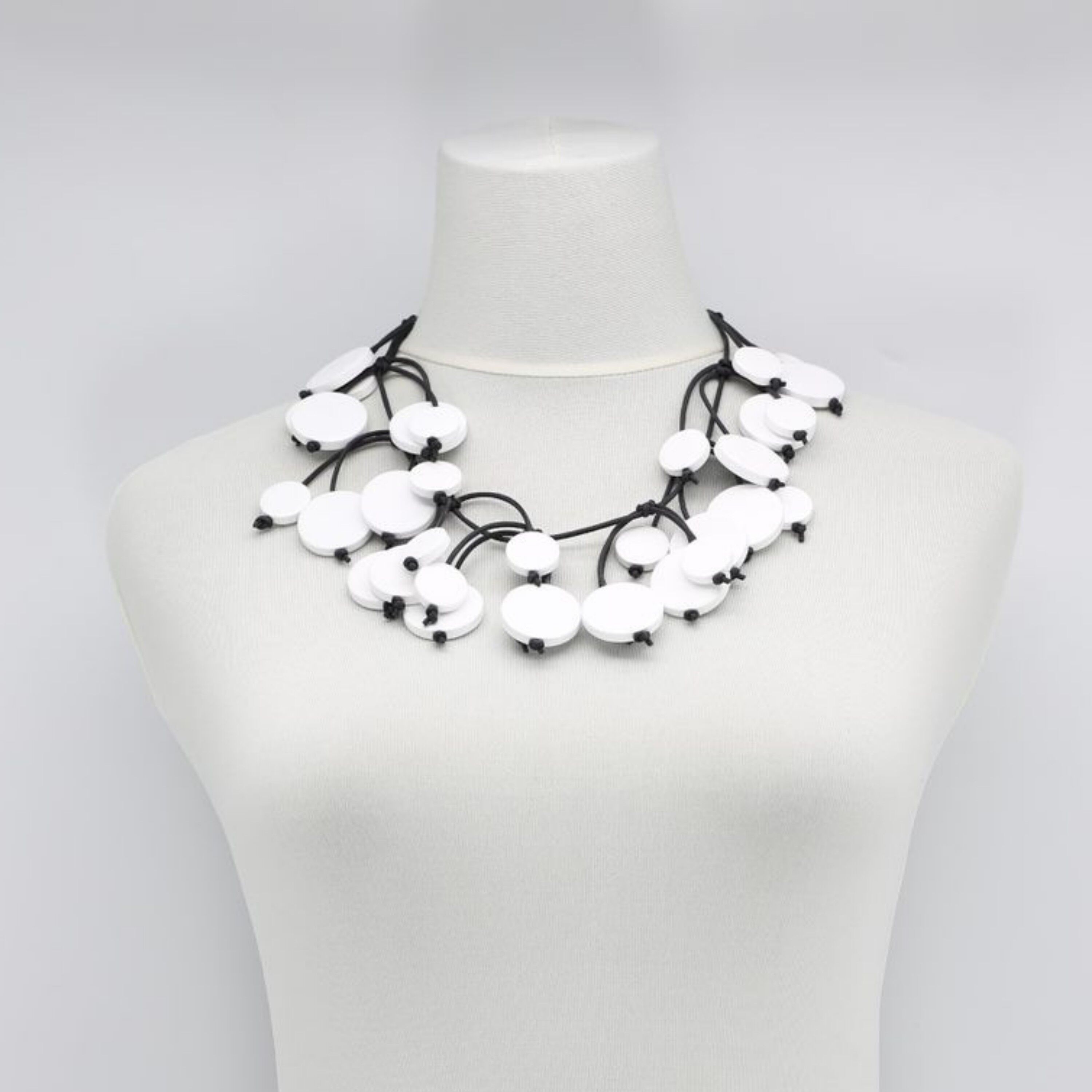 Coin Tree Halskette - Kurz - Weiß