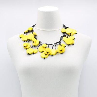 Coin Tree Necklace - Short - Yellow
