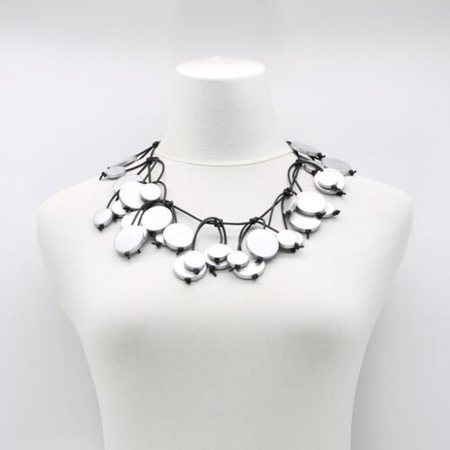 Coin Tree Necklace - Short - Silver