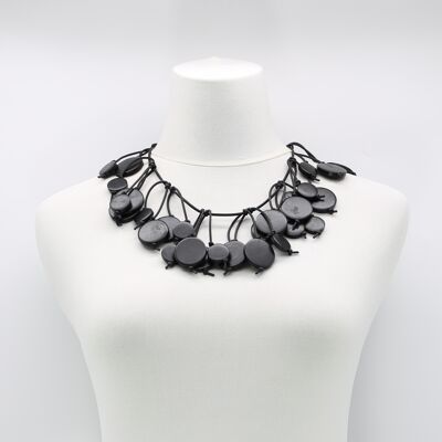 Coin Tree Necklace - Short - Black