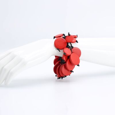 Coin Bracelet - Red