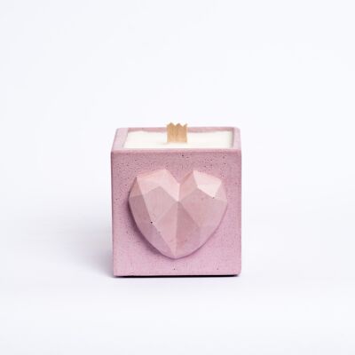 CANDLE LOVE - Pink colored concrete