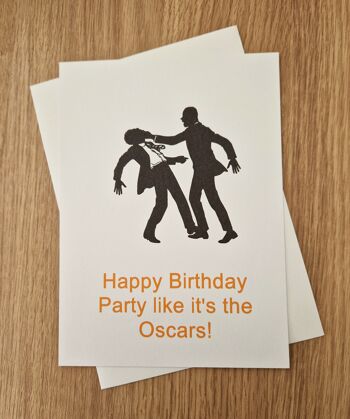 Carte d'anniversaire amusante - Faites la fête comme si c'était les Oscars