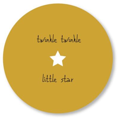Twinkle Twinkle ocre jaune 15cm