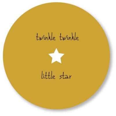 Twinkle Twinkle ocre jaune 25cm