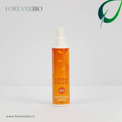 Crema Solare Protezione media Spray BIO 125ml; Made in Italy