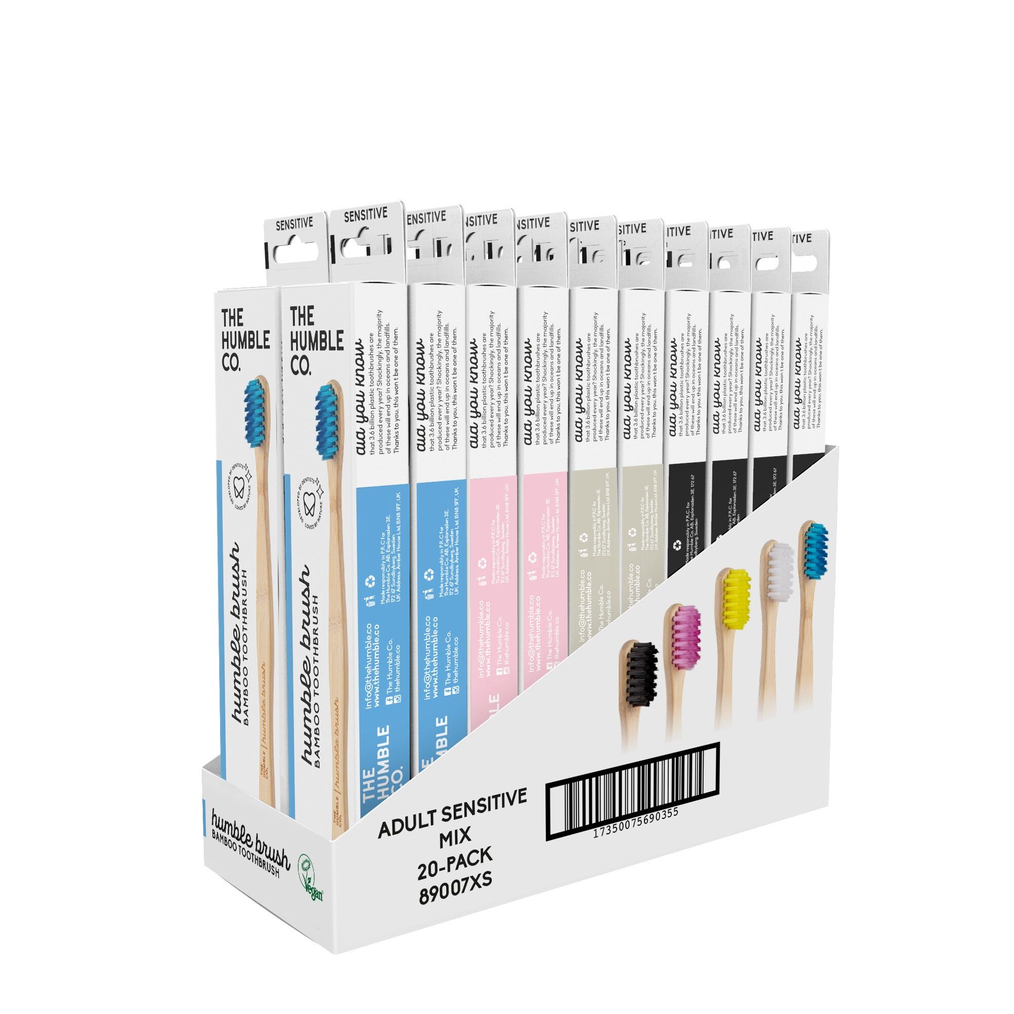 Pennello Humble Bamboo - COLORI MIX ADULTI - SENSIBILE